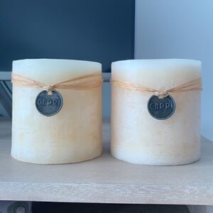2 New Capri Straw Charm🕯Vanilla scented Candles